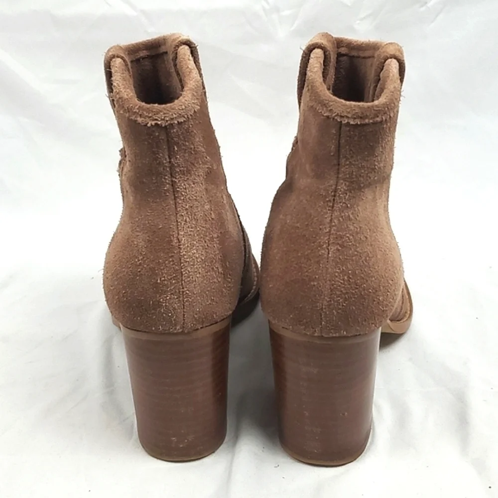 Splendid‎ Tan Suede Western Heeled Ankle Boots